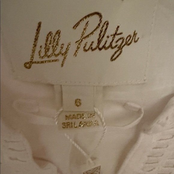 Lilly Pulitzer Eira Midi Shirt dress in Resort White - Picture 7 of 12